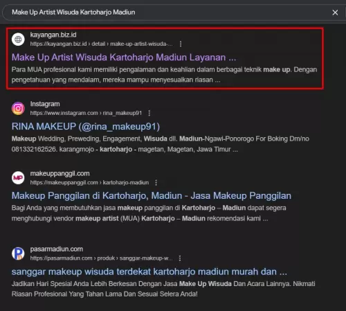 Contoh Produk Kartu Nama Digital